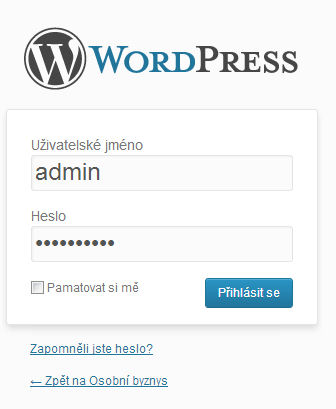 wordpress-administrace